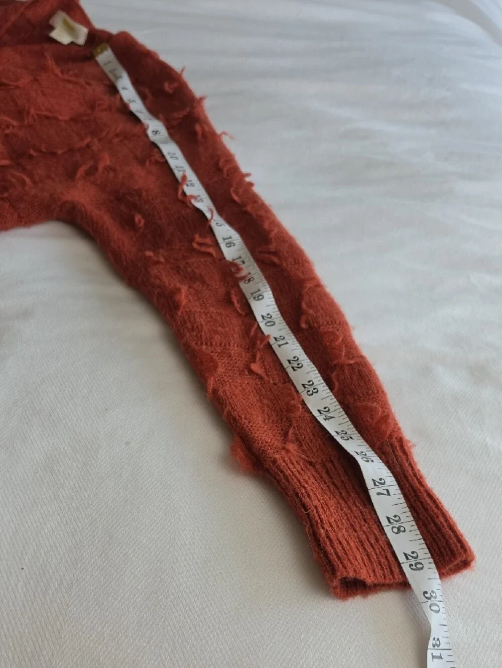 MAEVE ANTHROPOLOGIE | Fringe Open Front Wool Alpaca Blend Fuzzy Cardigan | XS S